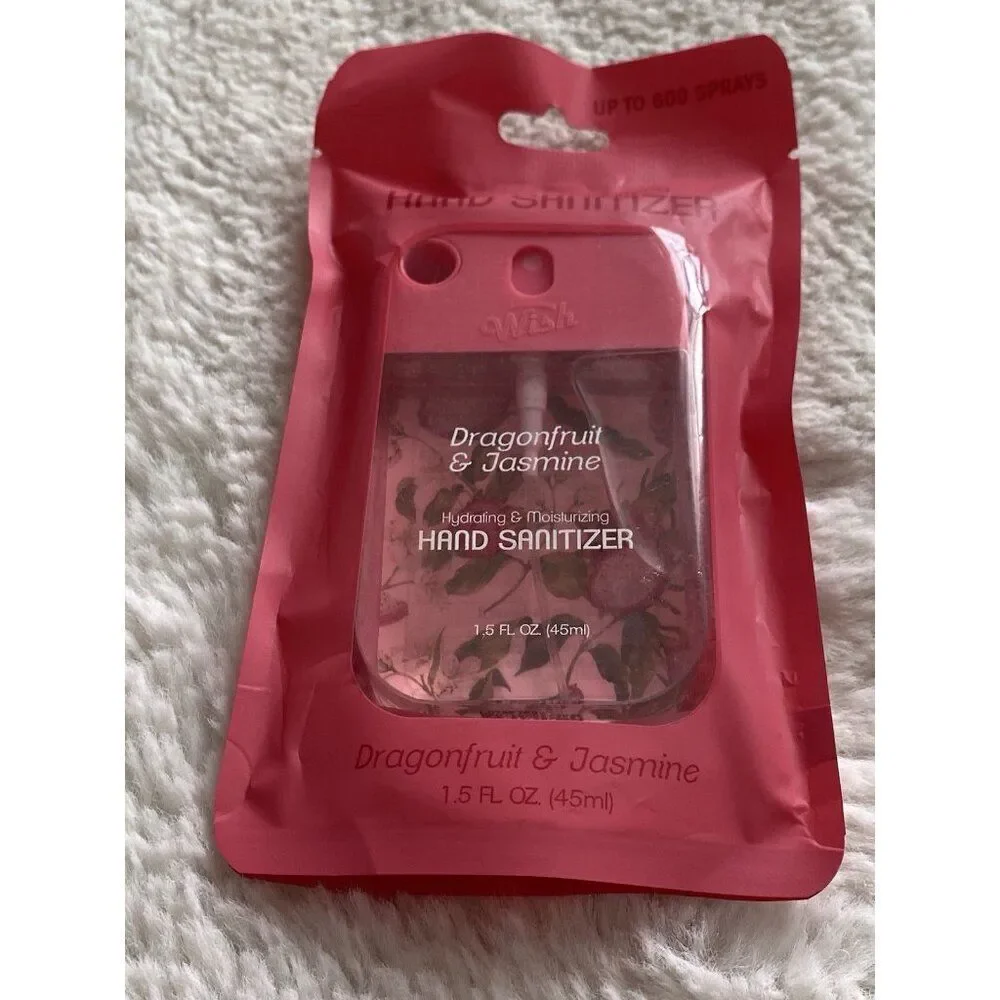 Wish‎ Scented Hand Sanitizer Spray 1.5 Fl Oz Dragonfruit And Jasmine Hydrating